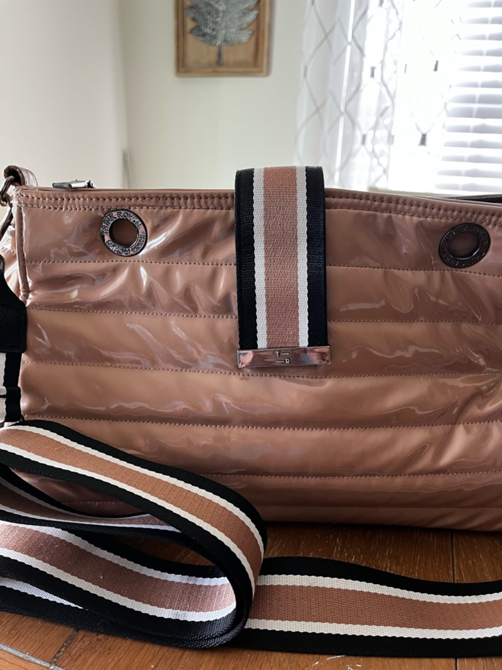 THINK ROYLN Mocha Tan Quilted Crossbody